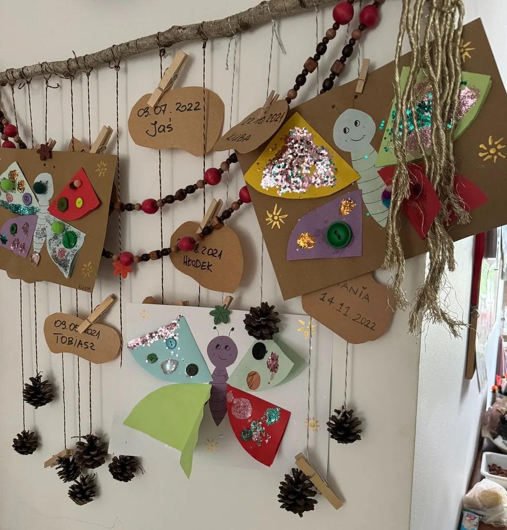 Ozdoby w sali zabaw żłobku na warszawskim Bemowie